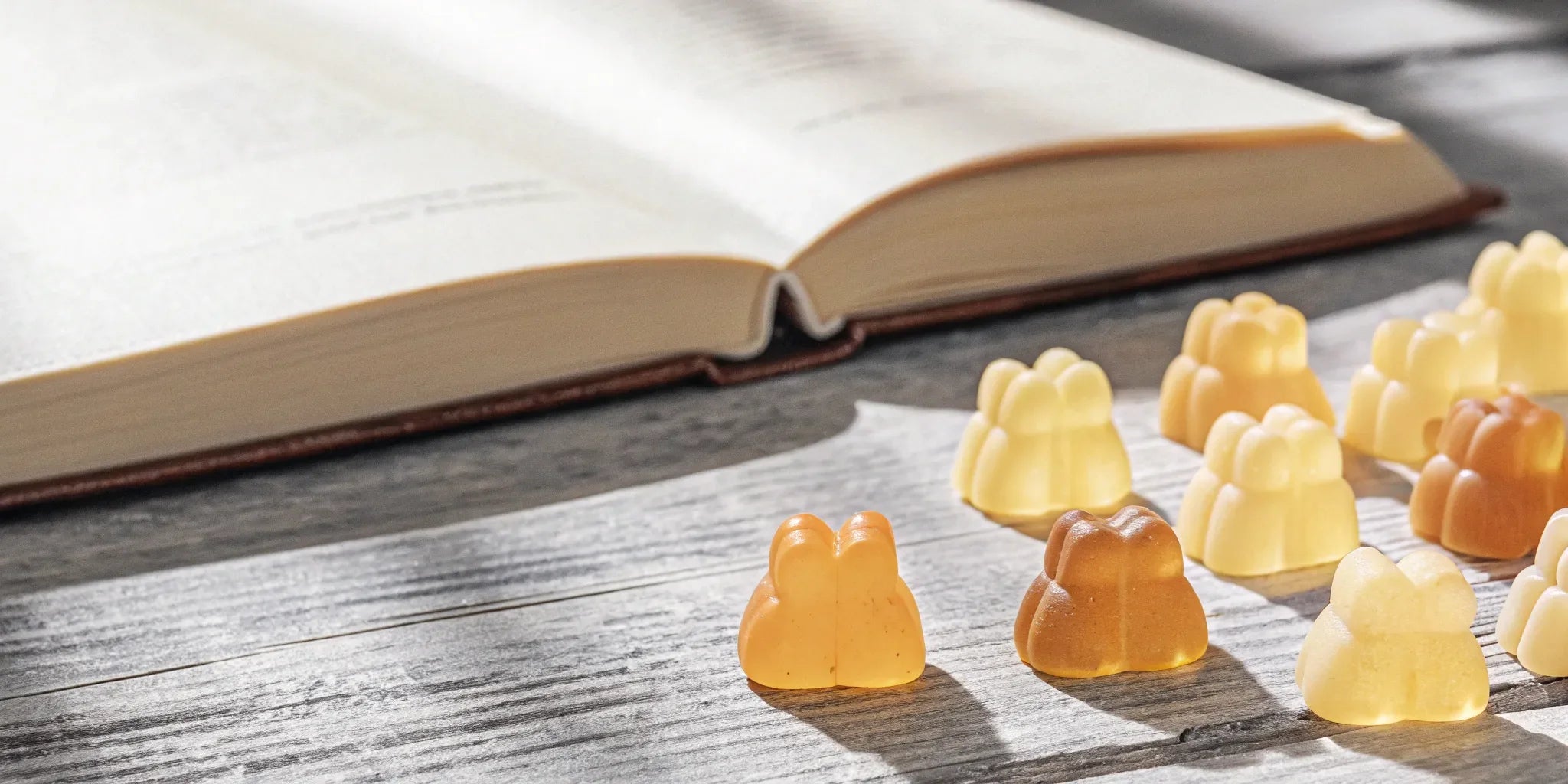 Delta 10 gummies on a table.