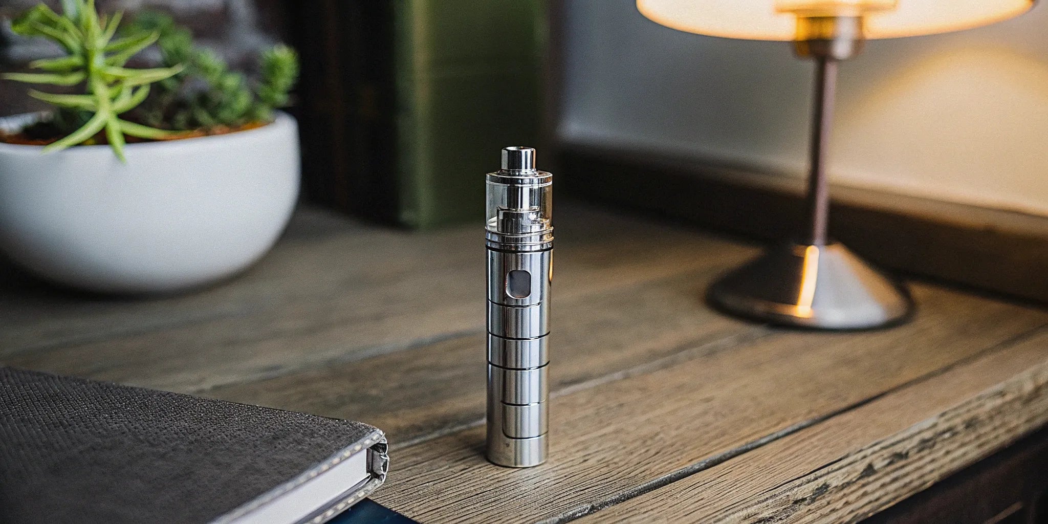 A close-up of a delta 8 vape pen.