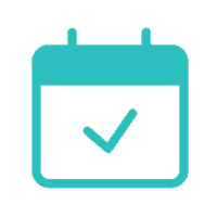 Calendar with a checkmark icon