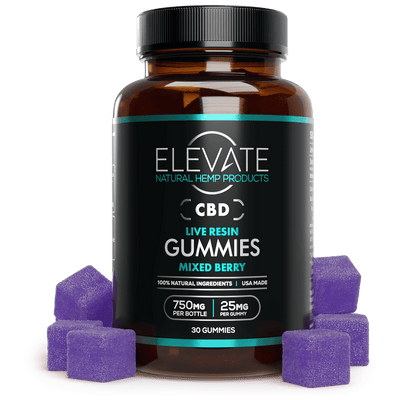 CBD + Live Resin Gummies - Elevate