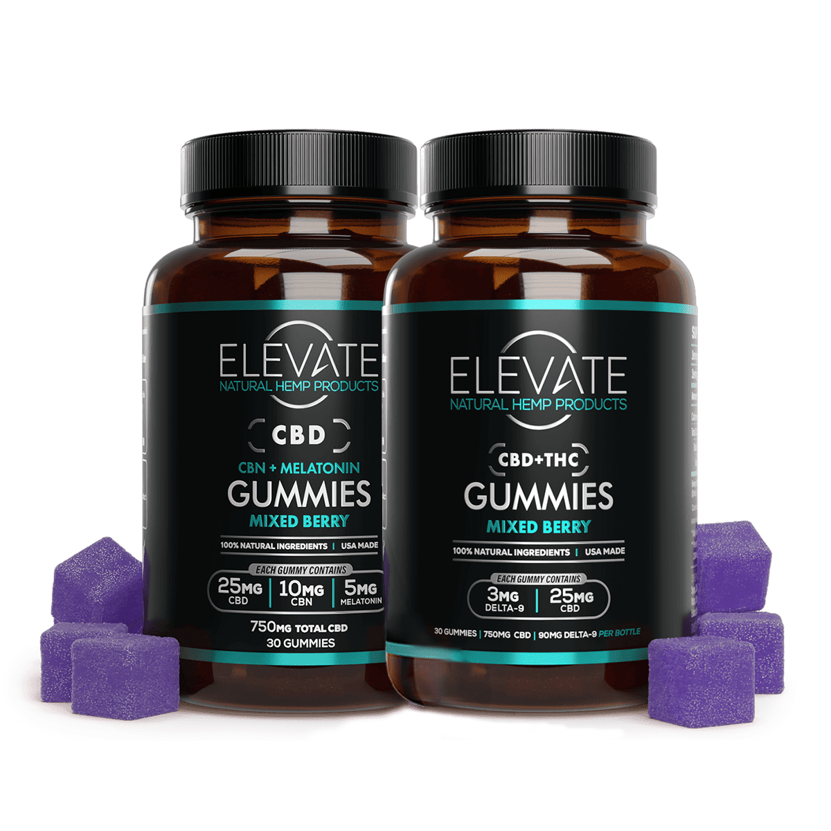 Day/Night CBD Gummies Bundle - Elevate