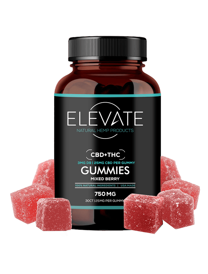 CBD + THC Gummies - Mixed Berry