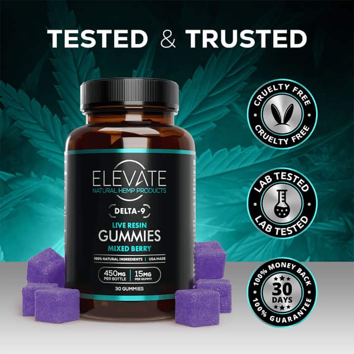 Delta 9 + Live Resin Gummies - Elevate