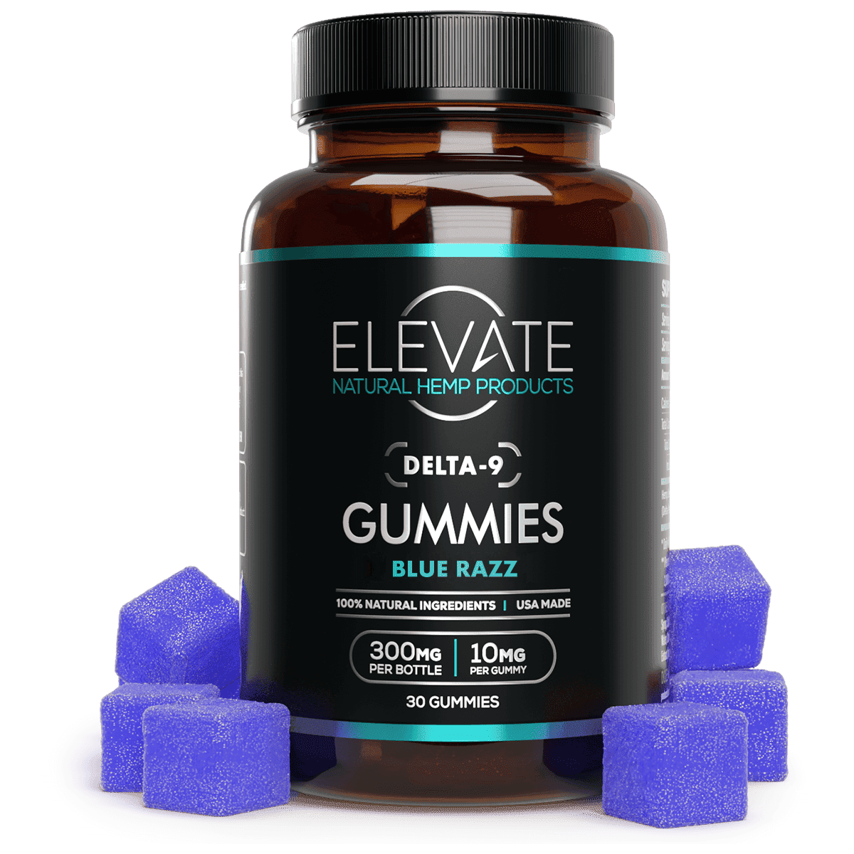 Delta 9 THC Sativa Gummies - Blue Razz - Elevate