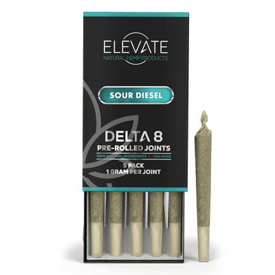 Delta 8 Joints - Sour Diesel - Elevate