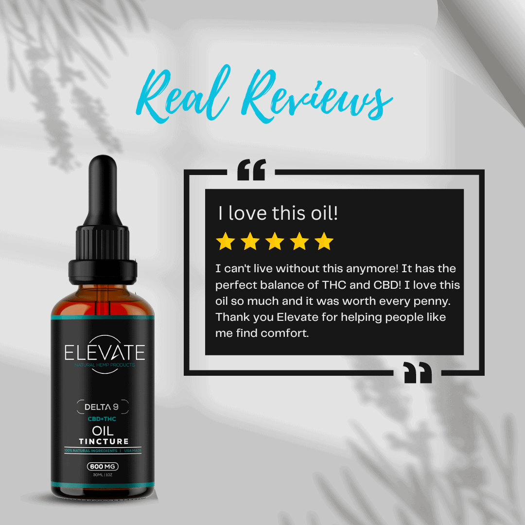 Delta 9 Oil Tincture - Elevate