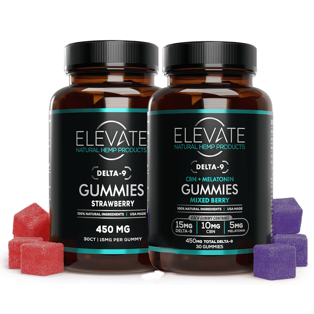 Delta - 9 THC AM/PM Gummies Bundle - Elevate