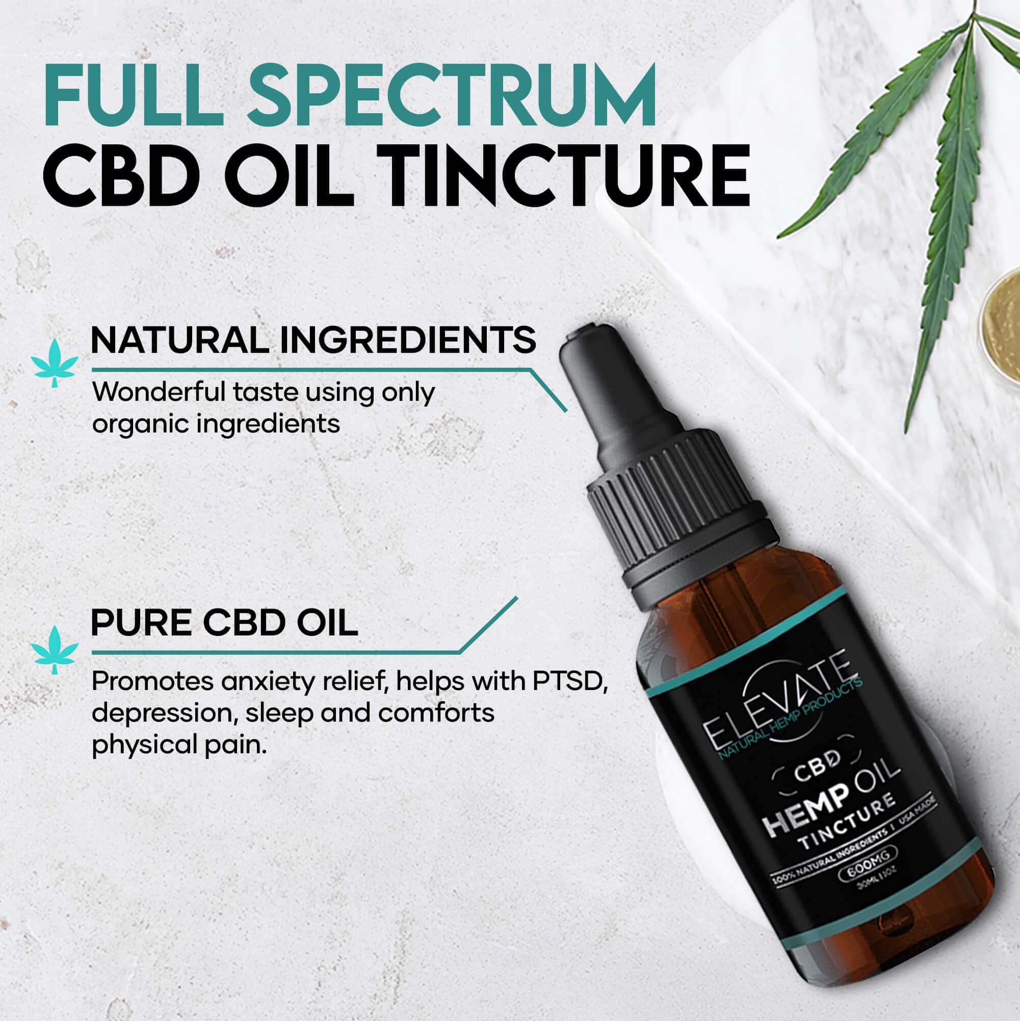 FULL SPECTRUM CBD OIL - Elevate