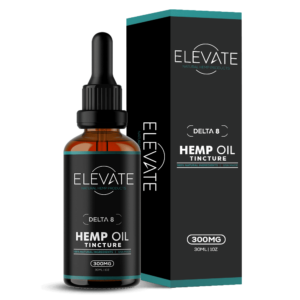 Delta 8 Hemp Oil Tincture 300mg in a dropper bottle with packaging