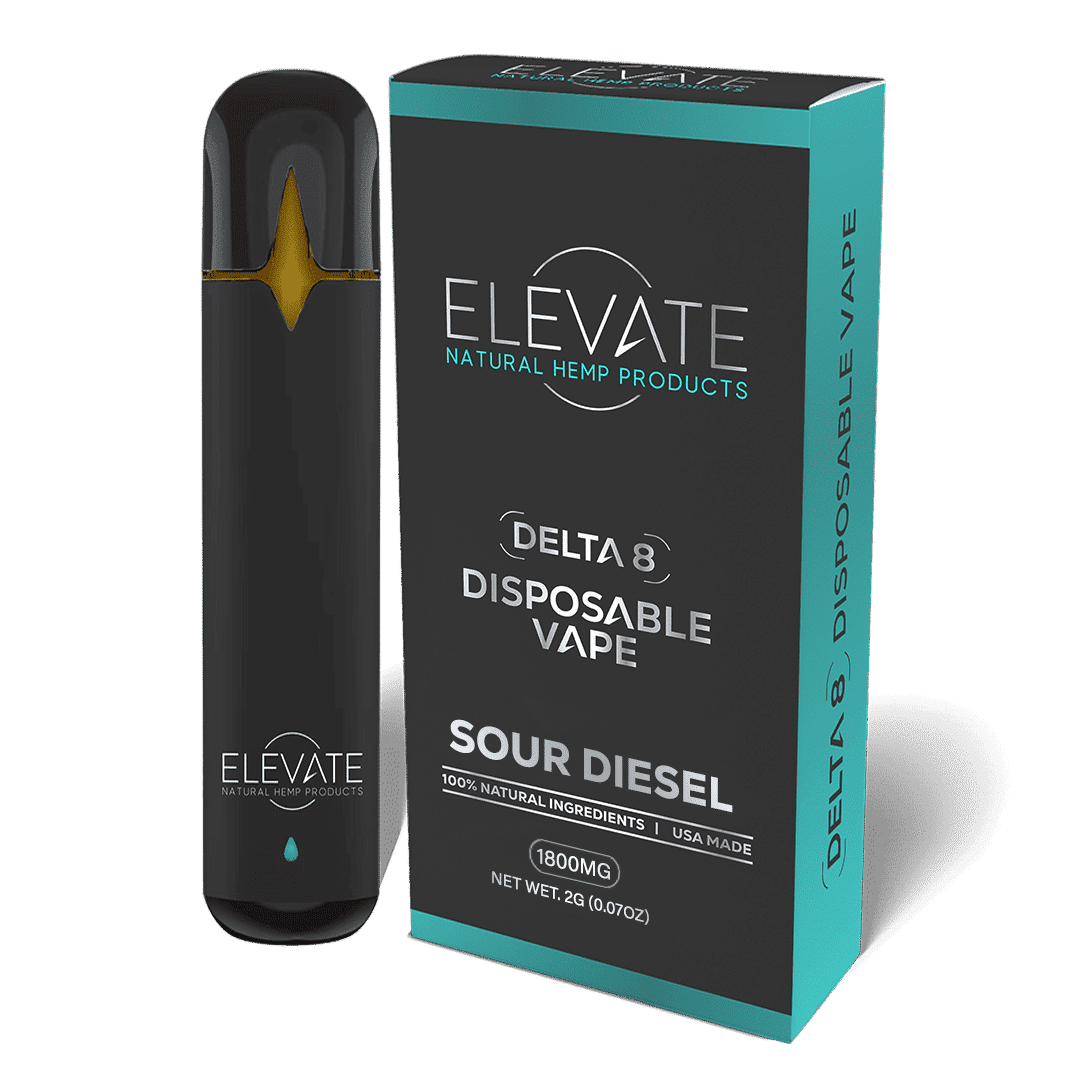 Delta 8 Disposable Vape - Sour Diesel - Elevate