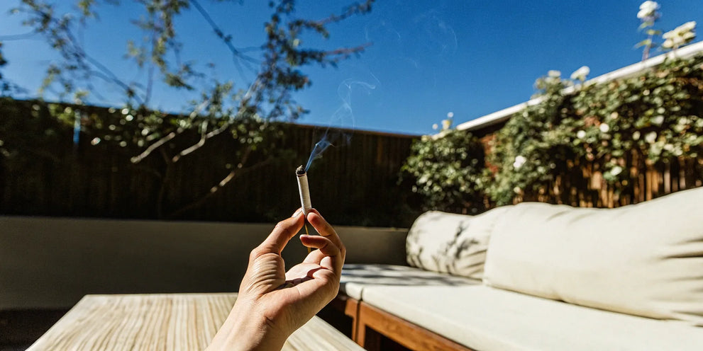 A lit delta 8 pre-roll, one of the best available.