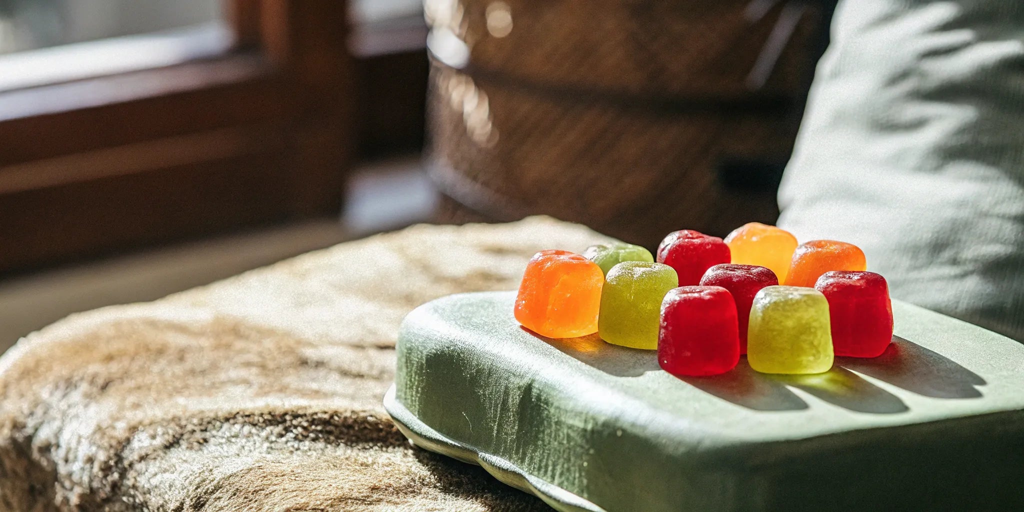 A product review of colorful THC gummies for female arousal.