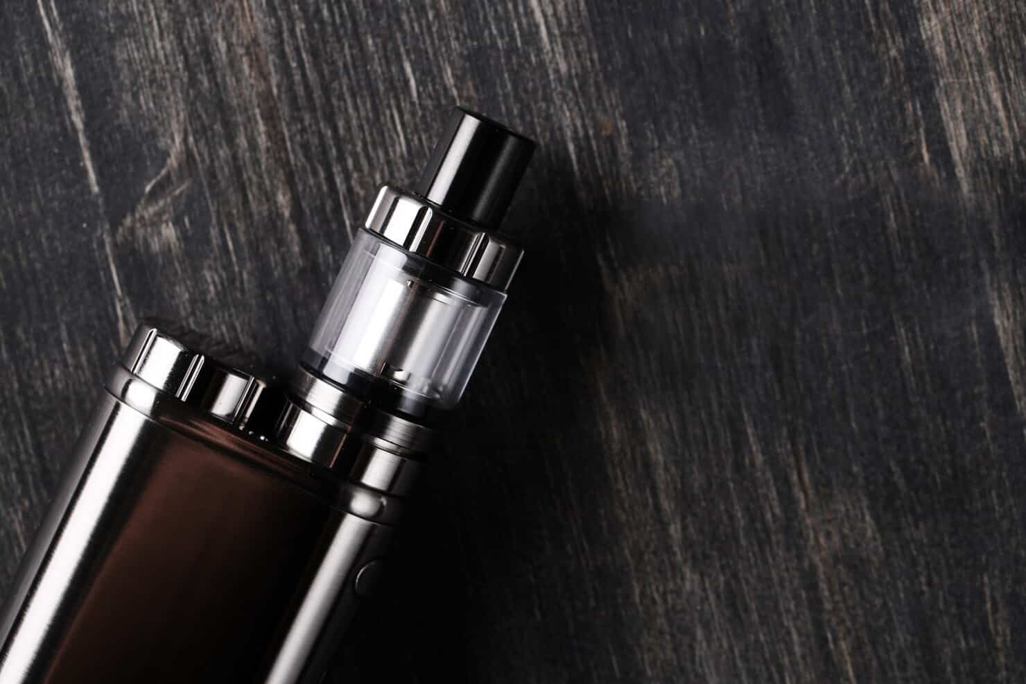 A vape device on a wooden surface