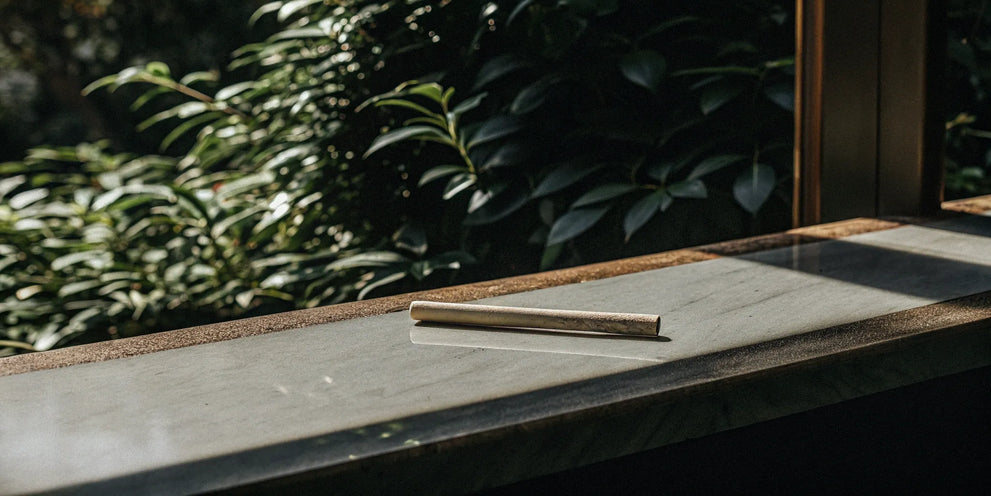 Delta 8 pre-roll in natural light.