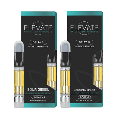 Delta - 8 Cartridge Bundle - Sour Diesel / Northern Lights - AM/PM - Elevate