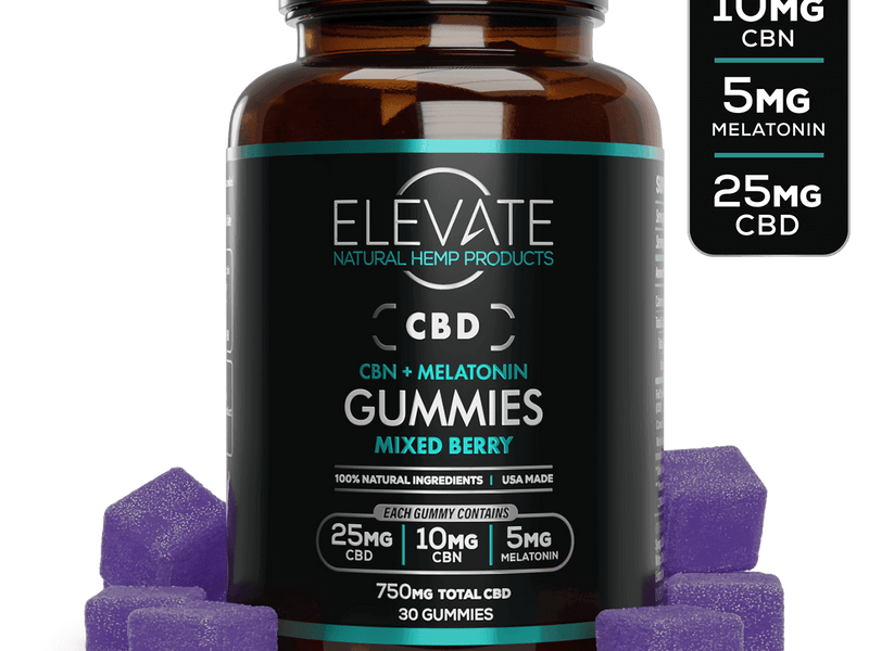 CBD + CBN Indica Sleep Gummies (Mixed Berry)