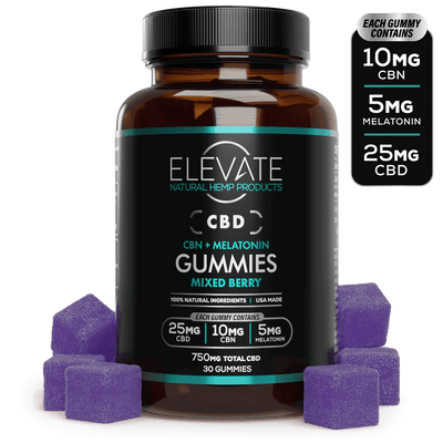 CBD + CBN Indica Sleep Gummies (Mixed Berry) - Elevate