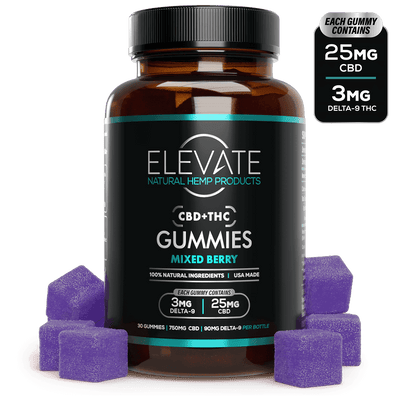 CBD + THC Gummies - Mixed Berry