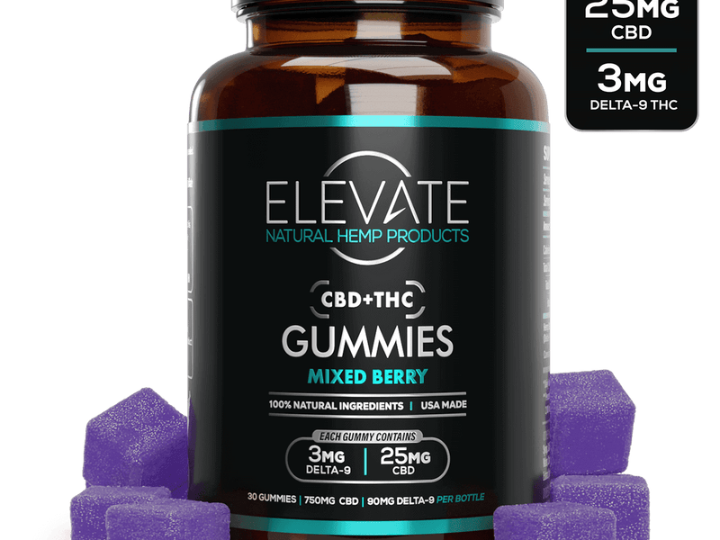 CBD + THC Gummies - Mixed Berry