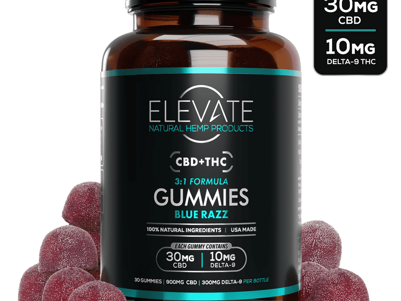 3:1 CBD THC Gummies Blue Razz