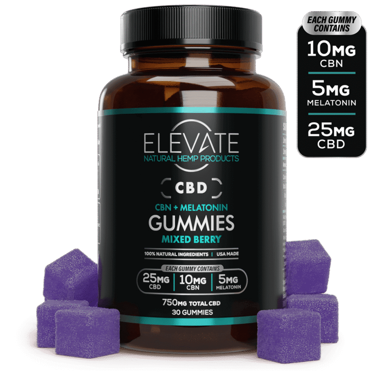 CBD + CBN Indica Sleep Gummies (Mixed Berry) - Elevate