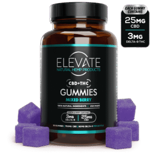 CBD + THC Gummies - Mixed Berry - Elevate