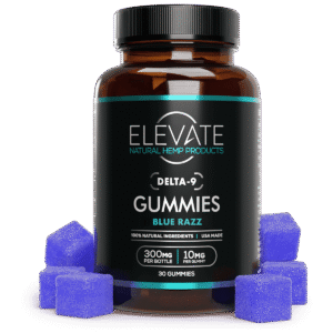 Delta 9 THC Sativa Gummies - Blue Razz - Elevate