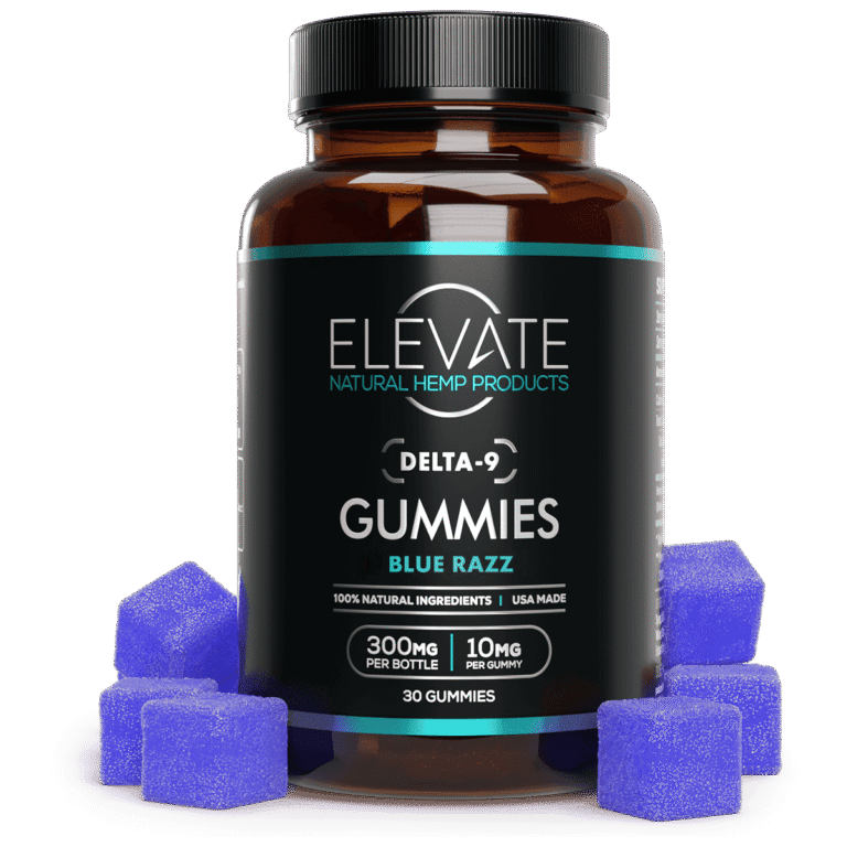 Delta 9 THC Sativa Gummies - Blue Razz - Elevate