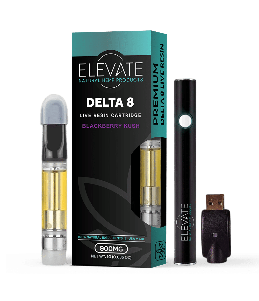 Live Resin Cart - Indica - Blackberry Kush - Elevate