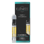 Delta 8 THC Vape Cartridge - Sour Diesel - Elevate