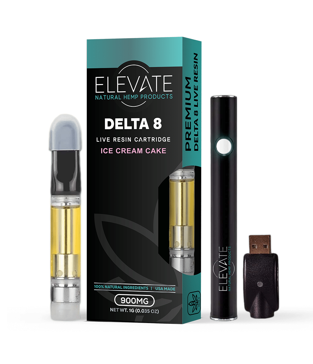 Live Resin Cartridge - Sativa - Ice Cream Cake - Elevate