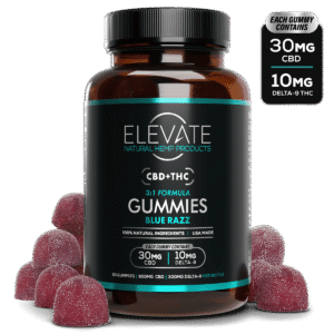 3:1 CBD THC Gummies Blue Razz - Elevate