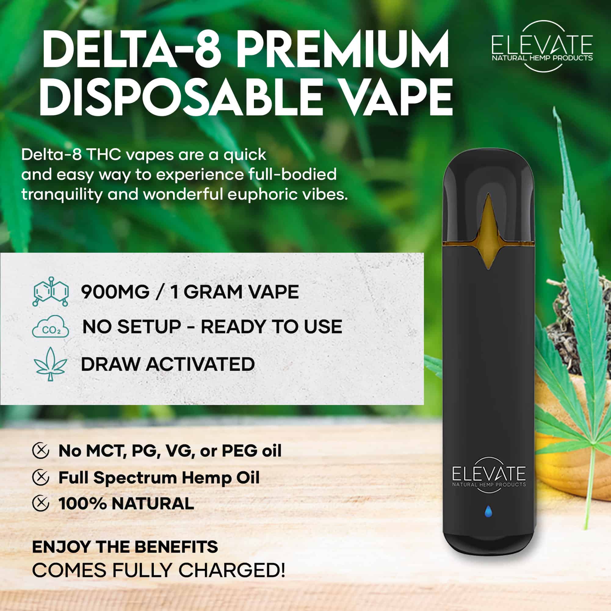 Delta 8 THC Disposable Vape - Pineapple Express - Elevate