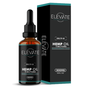 Delta 8 Hemp Oil Tincture 300mg in a dropper bottle with packaging
